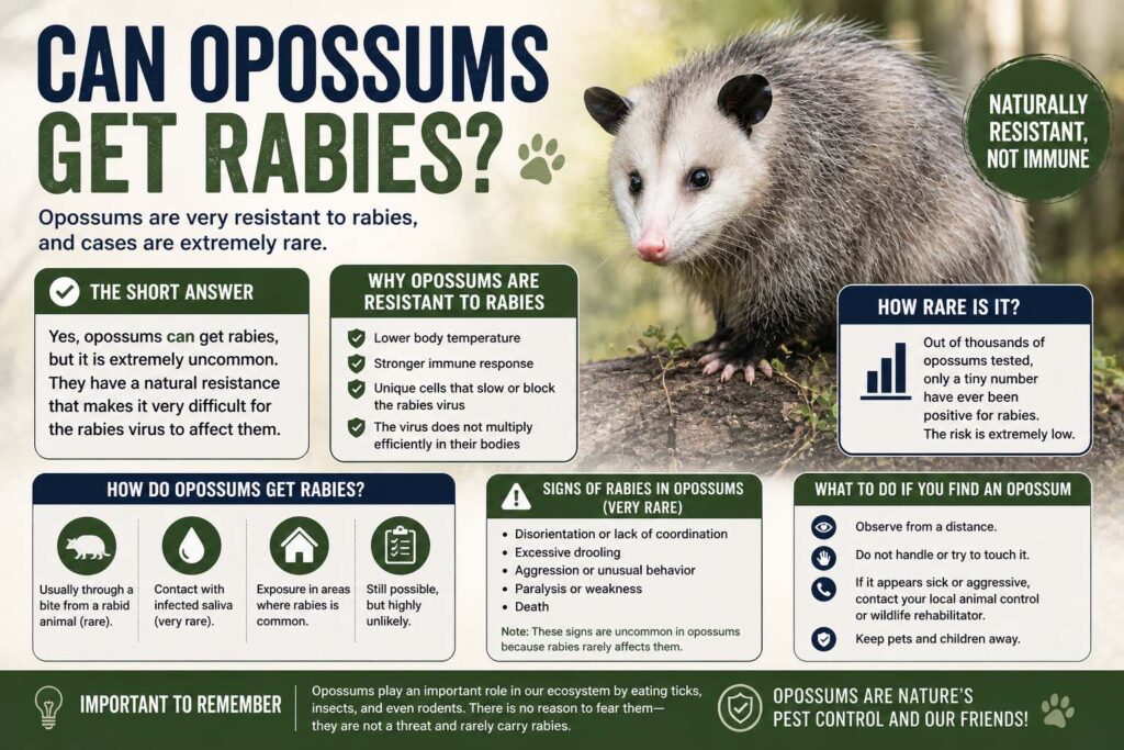 Can Opossums Get Rabies?