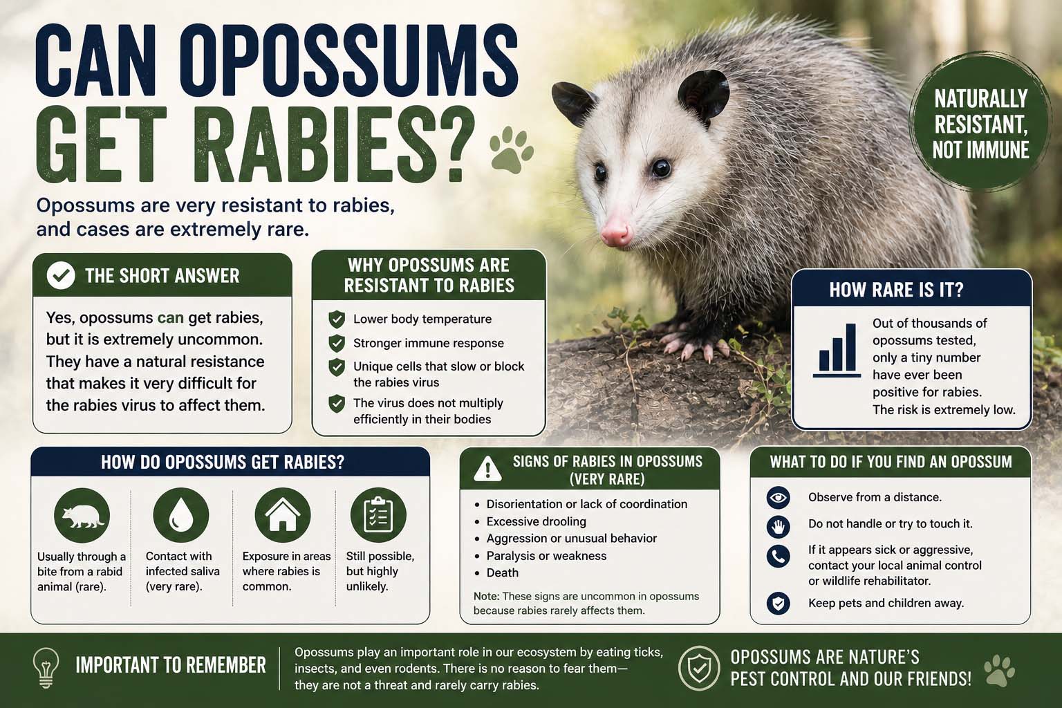 Can Opossums Get Rabies?