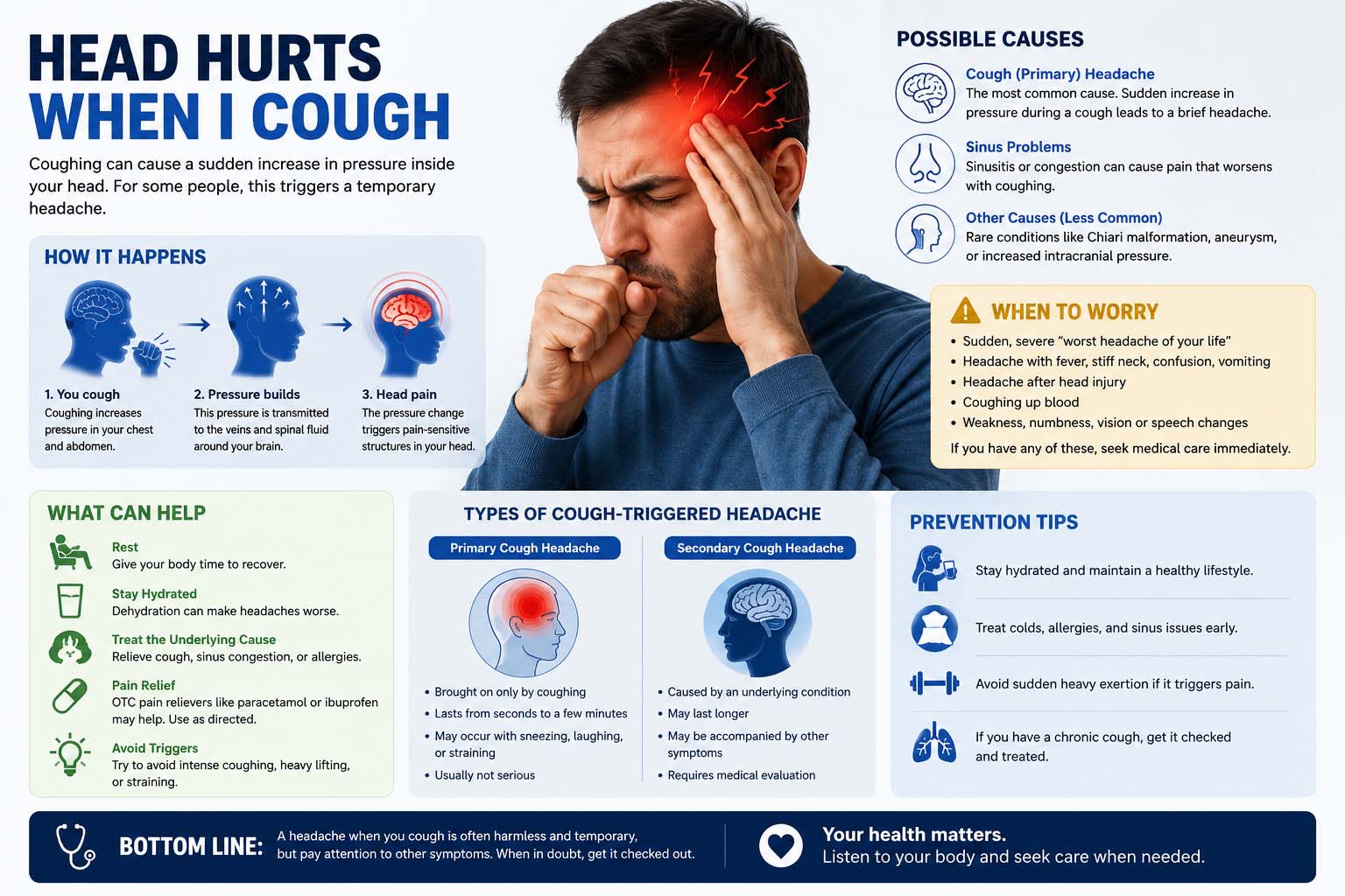 head hurts when i cough