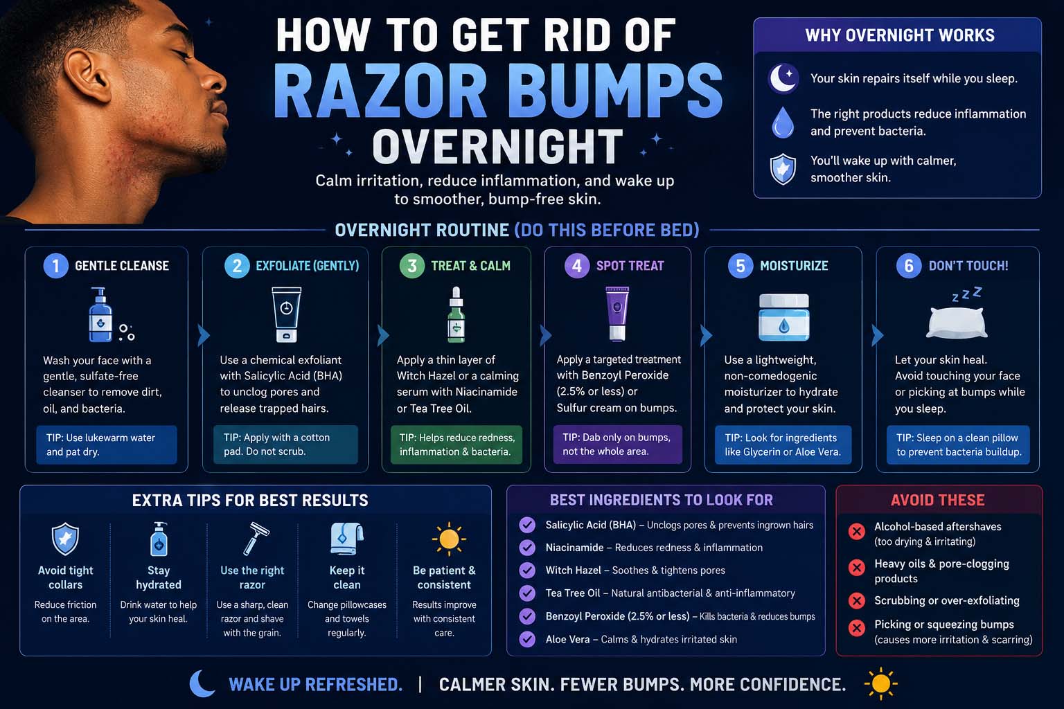 how to get rid of razor bumps overnight