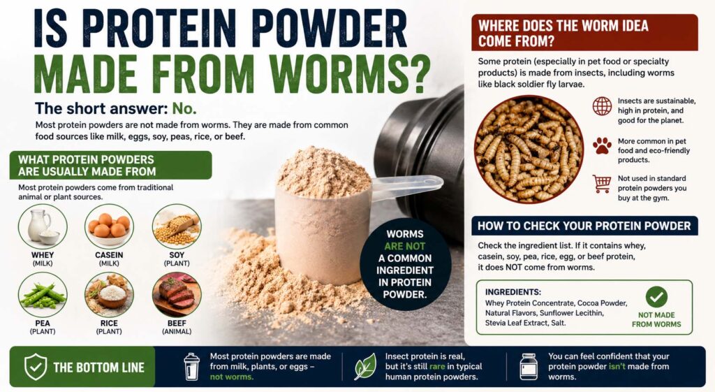 is protein powder made from worms