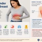 pain under right breast