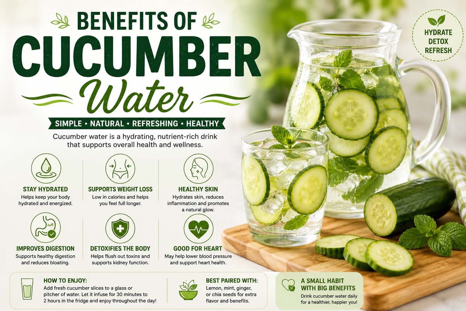 benefits of cucumber water