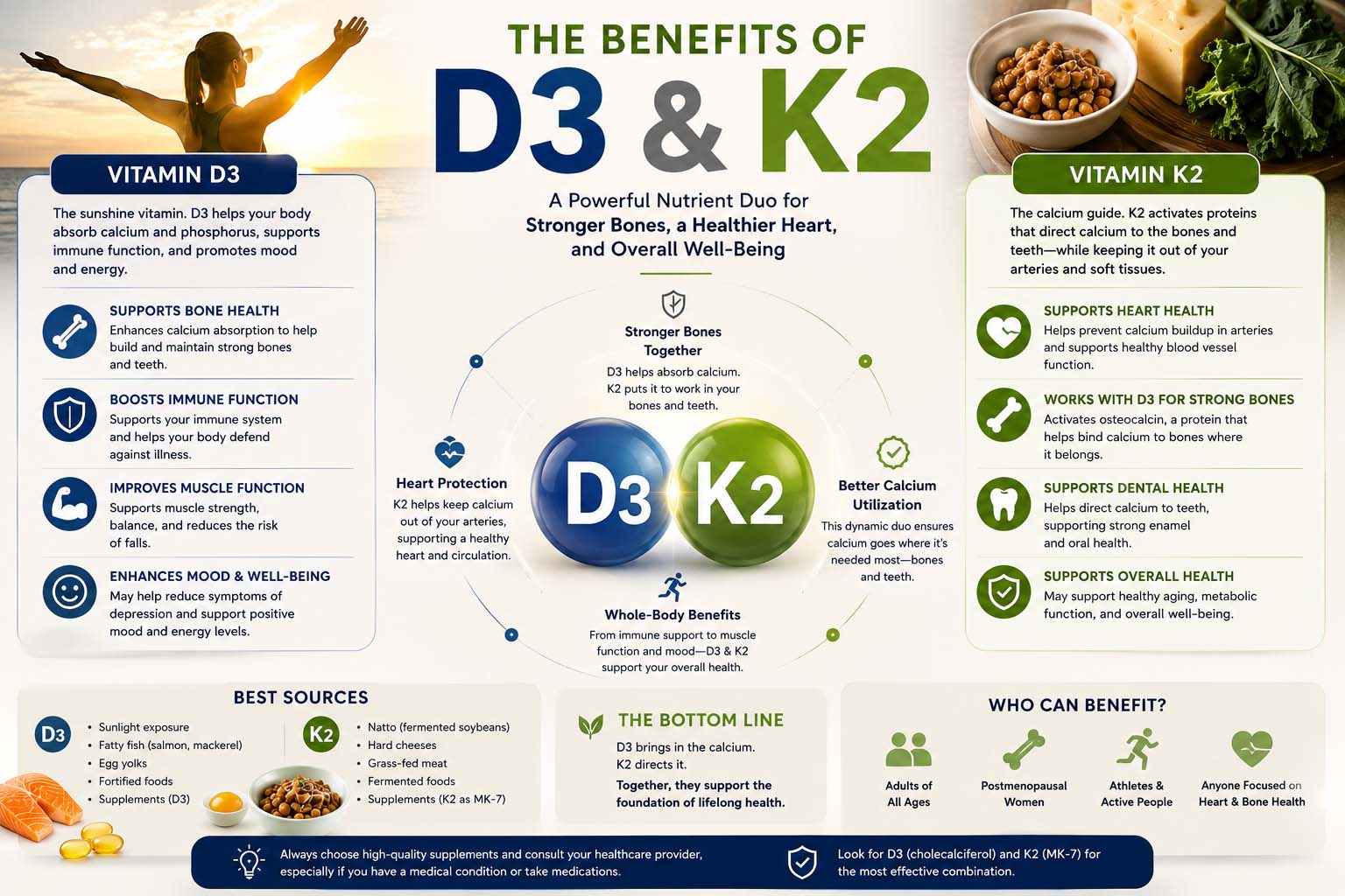 benefits of d3 and k2