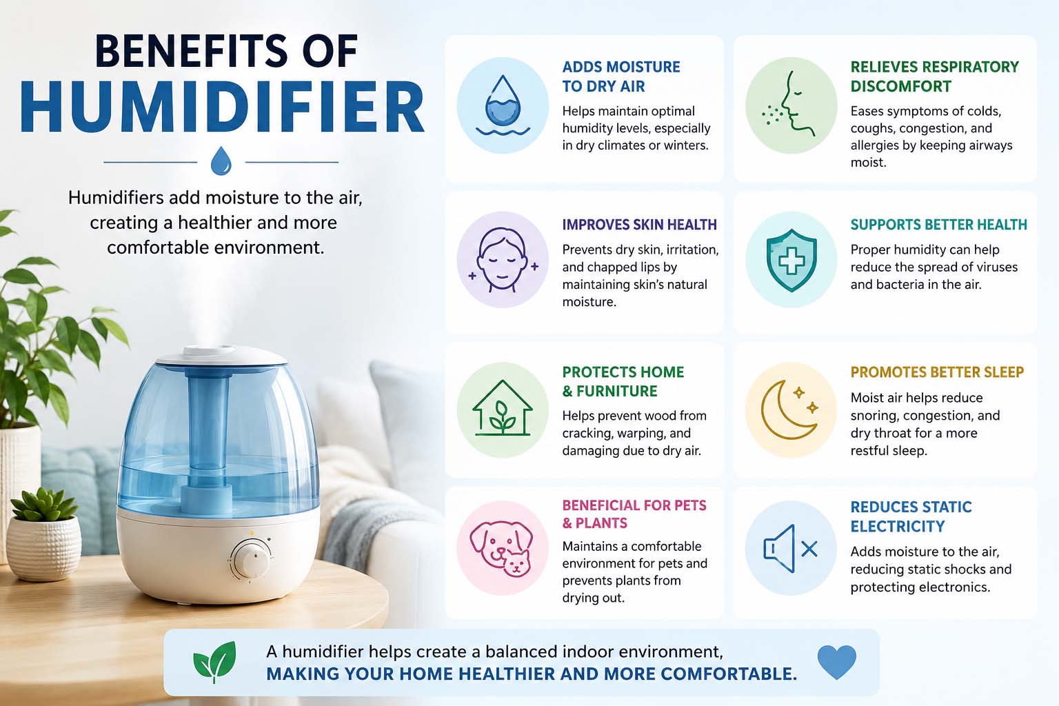 benefits of humidifier