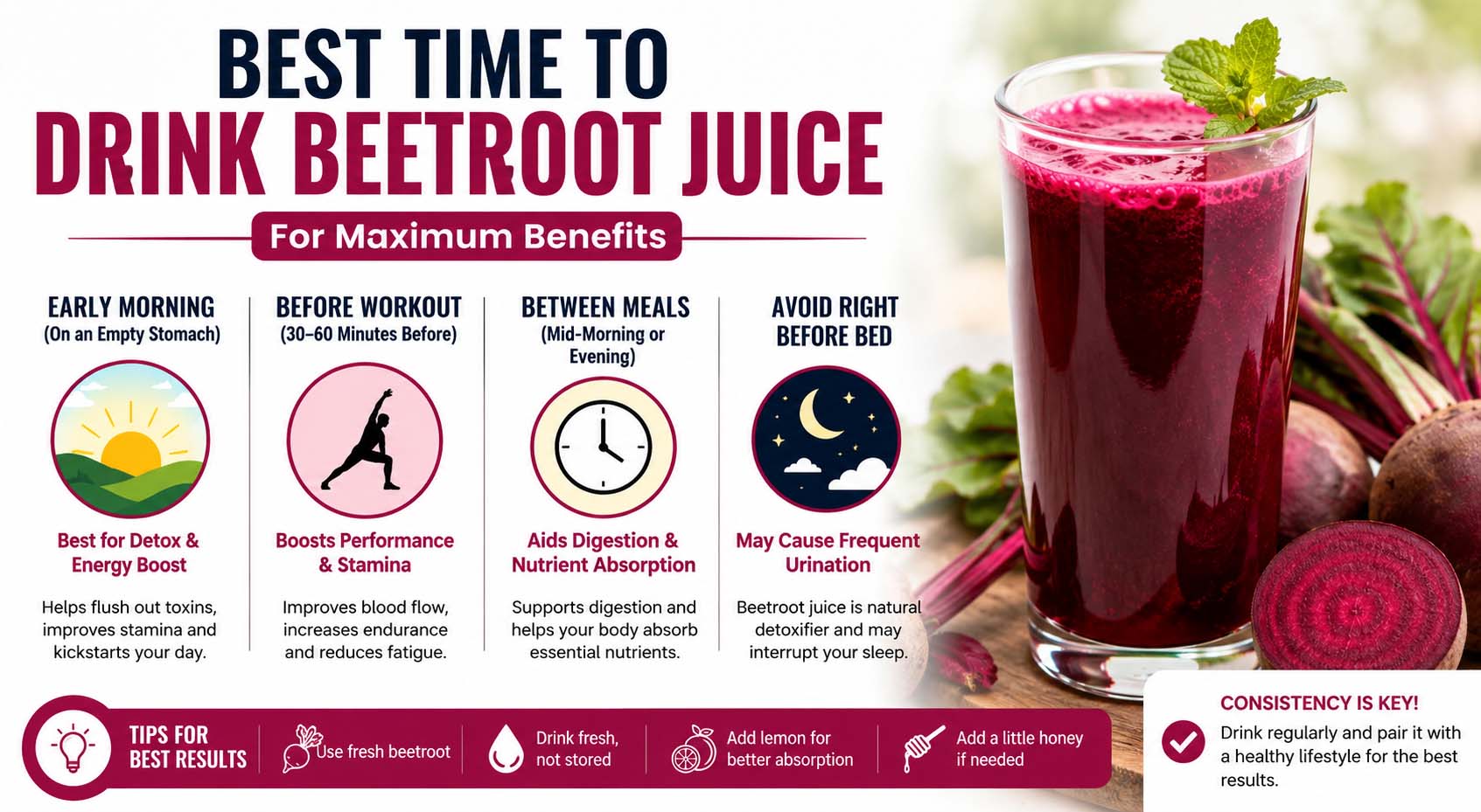 best time to drink beetroot juice