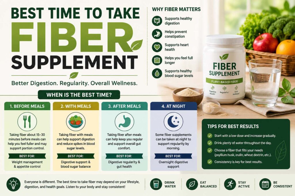 best time to take fiber supplement