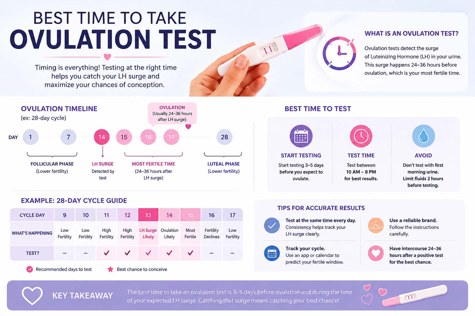 best time to take ovulation test