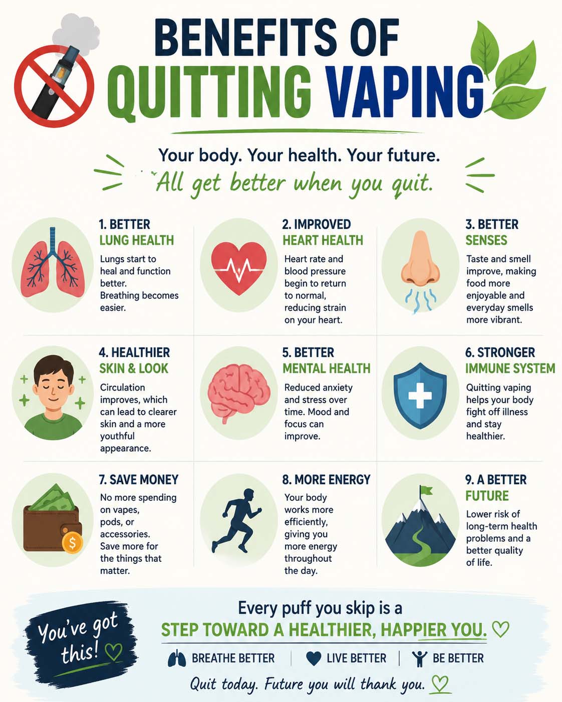 benefits of quitting vaping