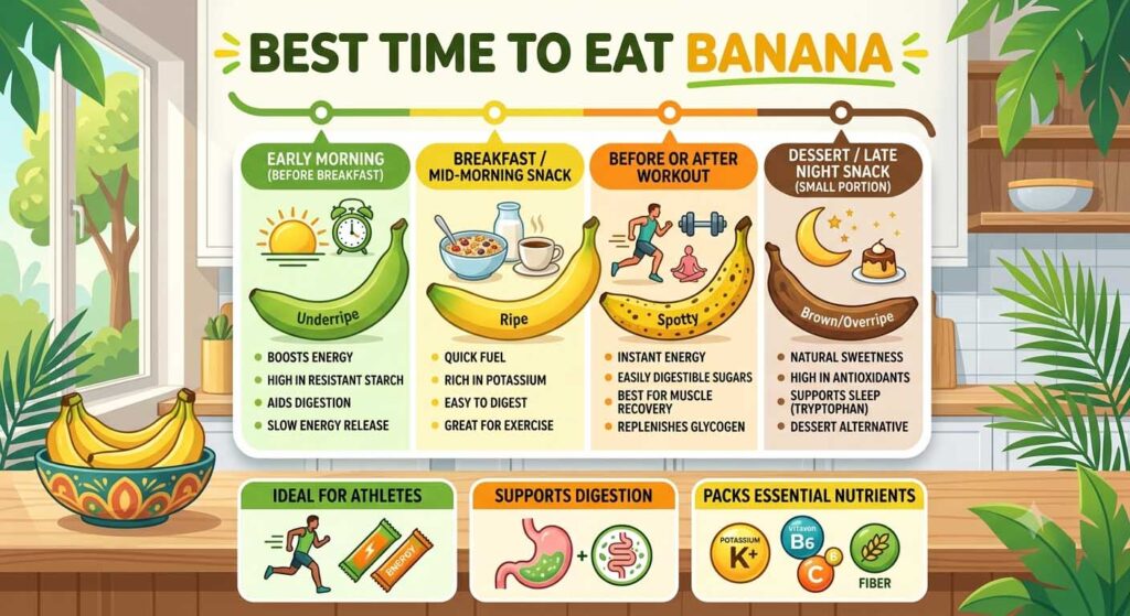 best time to eat banana