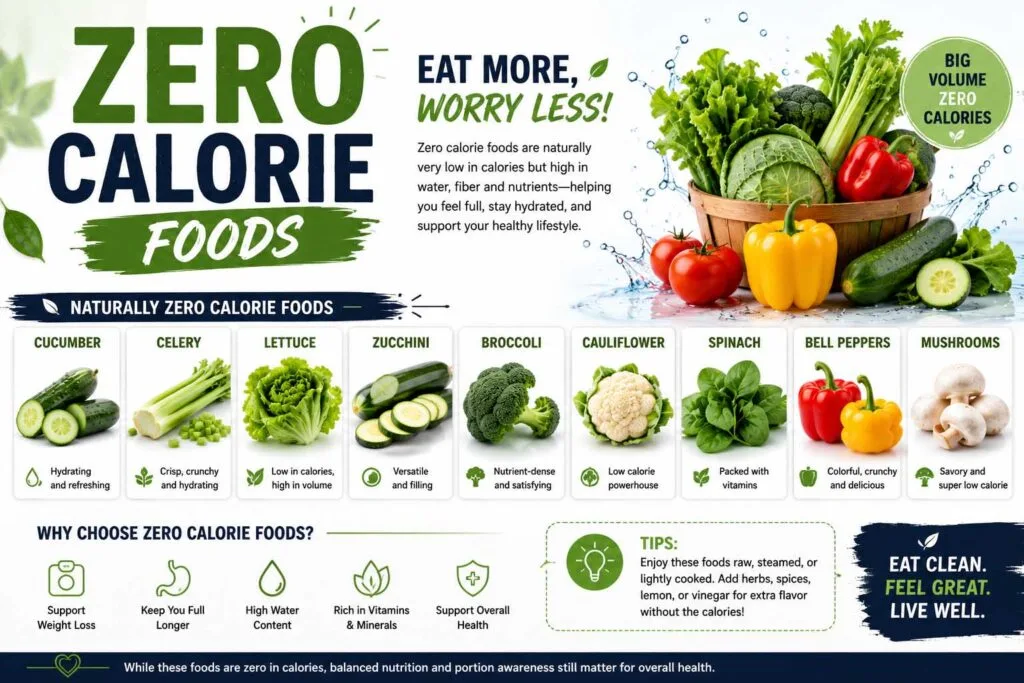 zero calorie foods