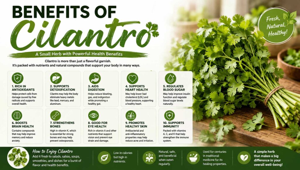 benefits of cilantro