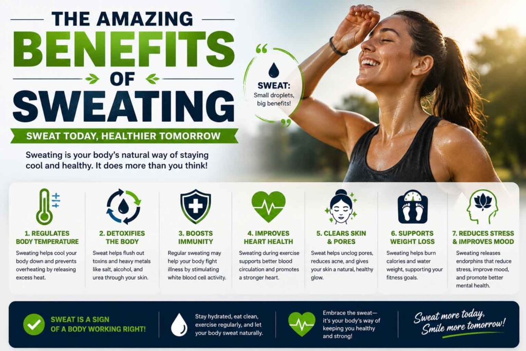 benefits of sweating