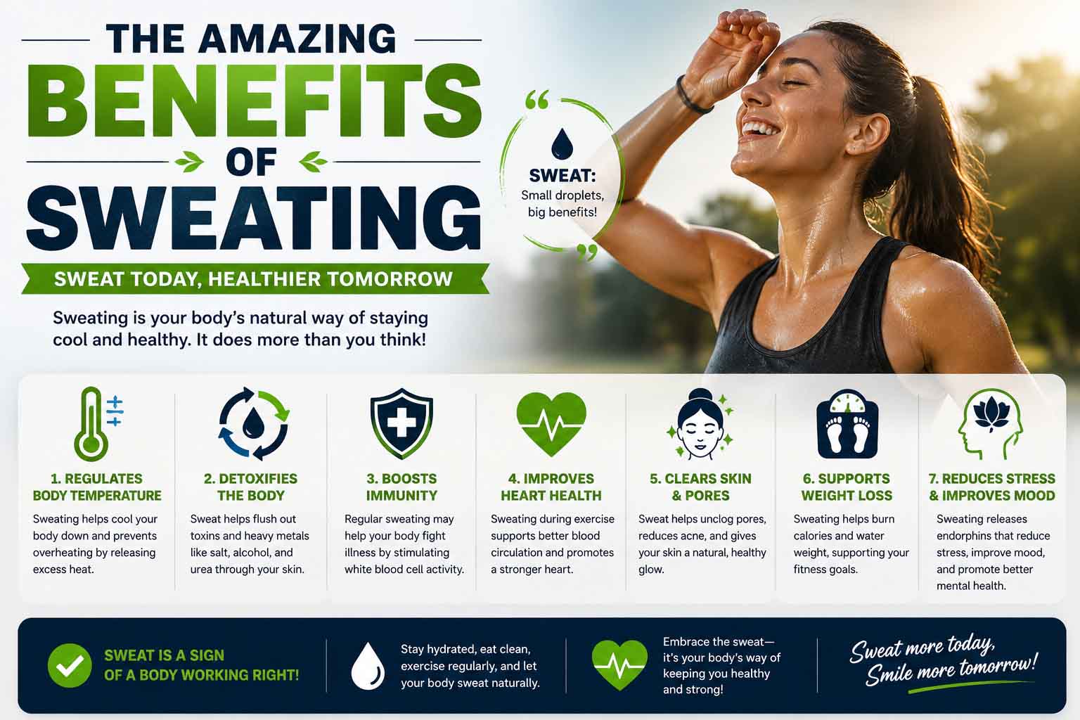 benefits of sweating