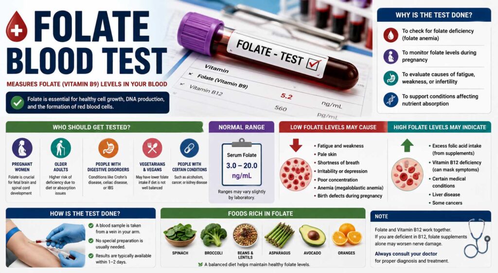 folate blood test