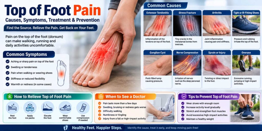top of foot pain