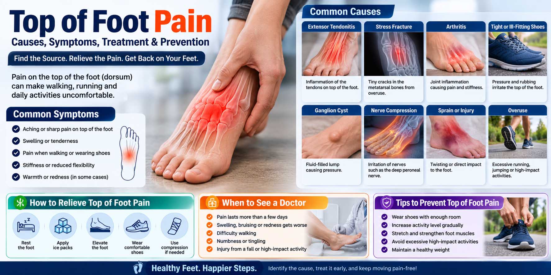 top of foot pain