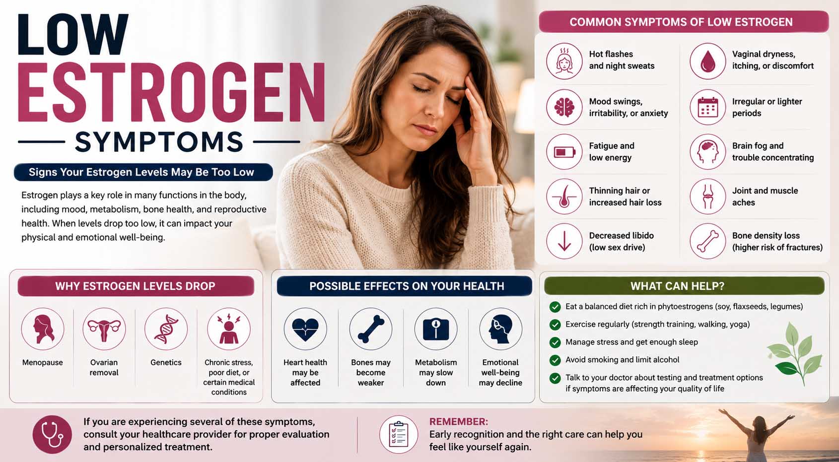 low estrogen symptoms