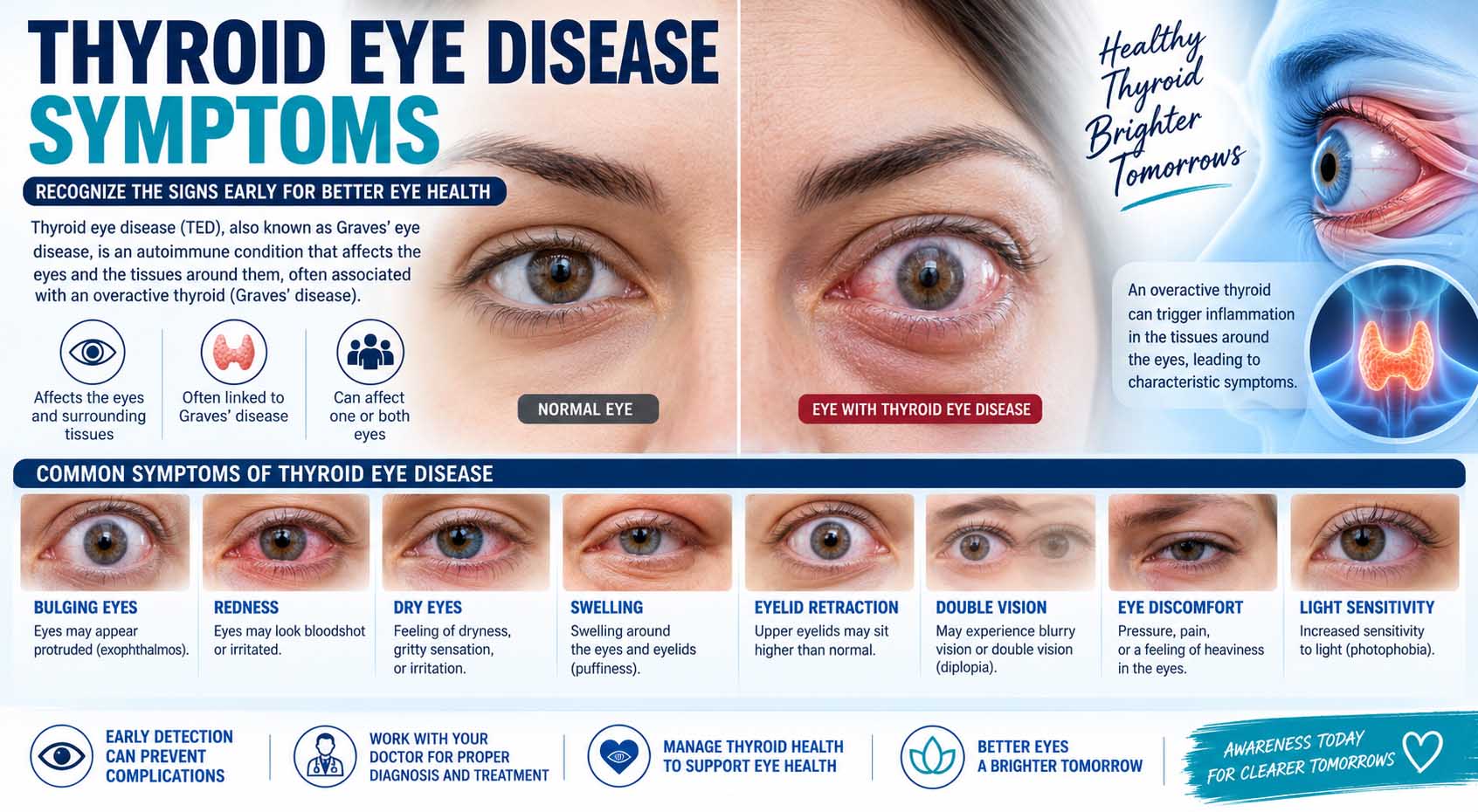 thyroid eye disease symptoms